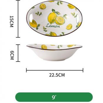 Porcelain Pasta Plates 9 Inch