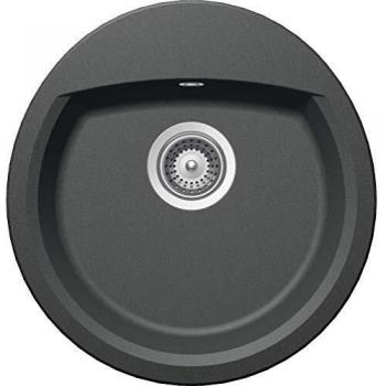 Roca Manhattan 47 x 49 cm Rundspüle – SCHOCK CRISTALITE Grau, geeignet für Unterschränke ab 45 cm