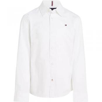 Tommy Hilfiger Camicia Kids Poplin Bianco Slim Fit 164 cm