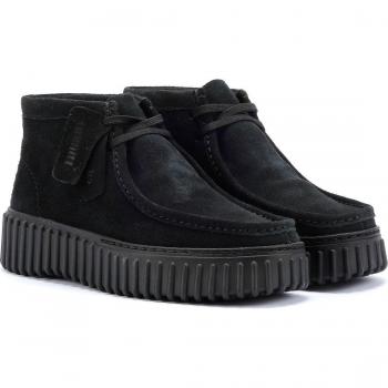 Botas de Ante Negras Clarks Main Moss para Mujer