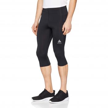 Odlo Herren-BL Bottom 3/4 XXL Schwarz – leichte Stoffhose