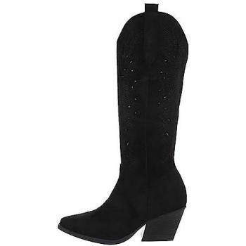Ital-Design Damen Stiefel im Western-Stil