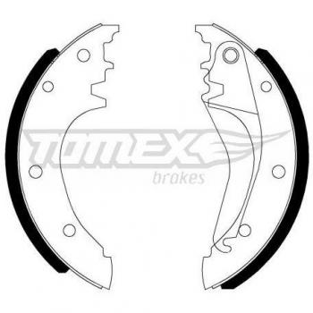 Hinterachse Bremsbackensatz TOMEX TX 22-90