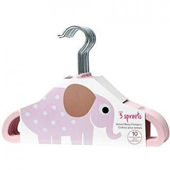 Set di grucce Elefante Rosa 3 Sprouts 10 pezzi