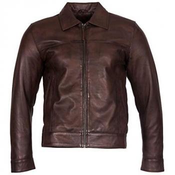 Men's Infinity Leather Harrington Jacket