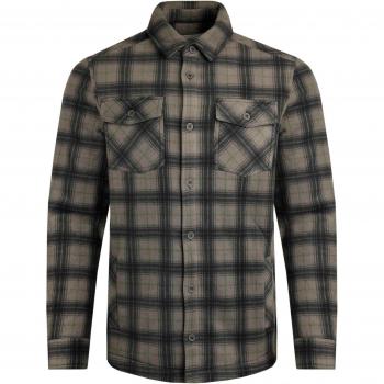 Weird Fish Checkered Fleece Shacket for Men