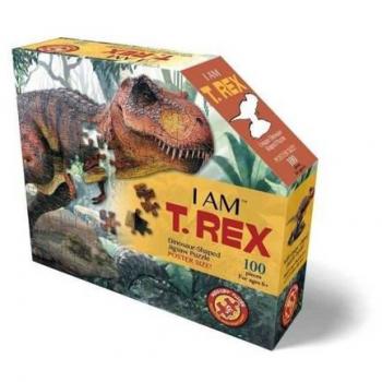 Madd-884014 Puzzle en forme de T-Rex 100 pièces