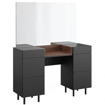 Coiffeuse Anika 120 cm miroir anthracite Vicco