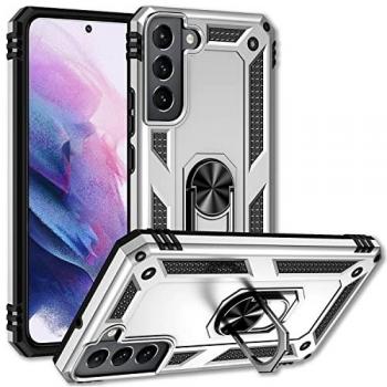 Stoßfeste Nalia Ring-Case – Samsung Galaxy S22+ (Silber)