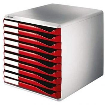Leitz Set di Cassetti 10 unità Rosso