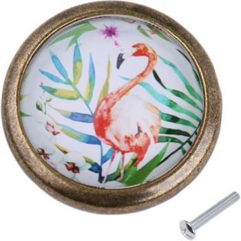 Flamingo Decor Dresser Knob