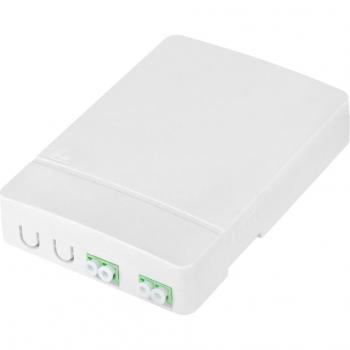 DIGITUS FTTH Gehäuse mit 2x LC/APC DX Kupplung, weiß