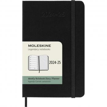 Black Hard Cover Weekly Diary 2024-2025
