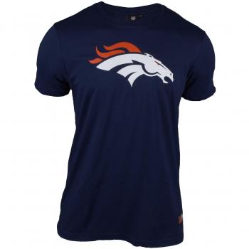 Majestic Longline T-Shirt mit Denver Broncos Logo – M
