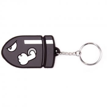 Nintendo Bullit Bill Gummikeyring mit Charakter-Design