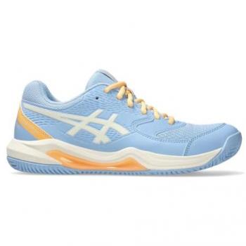 Zapatillas Asics 8 Gel Dedicate Mujer – Color Azul Stone y Crema