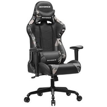 Sedia da Gioco Schienale Alto SONGMICS RCG42GY