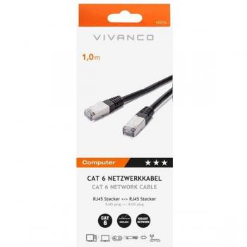 Vivanco Hochgeschwindigkeits-Netzwerkkabel, 1 m