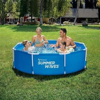 Sommerblitz – Pool, aktiver Rahmen (Ø 244 × 76 cm)