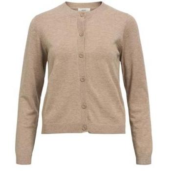 Gilet Maille Fine Taupe – Variante Neutre – Taille 34‑36