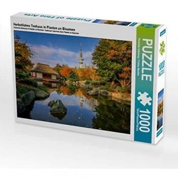 CALVENDO Puzzle Herbstliches Teehaus in Planten un Bloomen Bild von Tobias Meslien