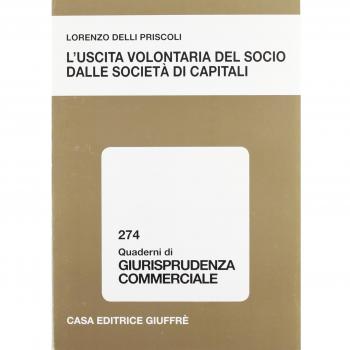 L' uscita volontaria del socio dalle società di capitali