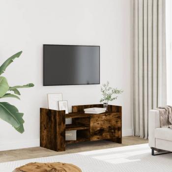 TV Cabinet Smoked Oak 80x35x40 cm Engineered Wood vidaXL