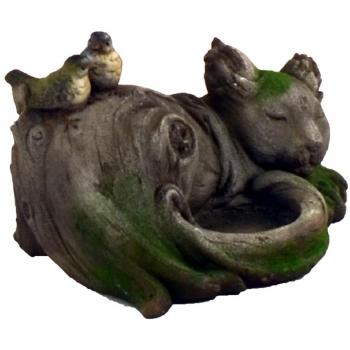 Europa Leisure Brown Driftwood Cat Ornament