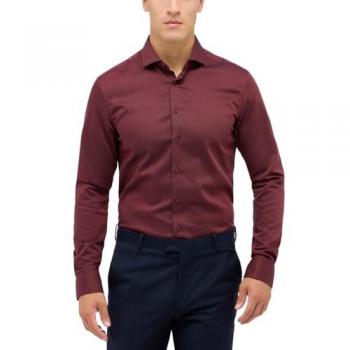 Eterna Herren Hemd Slim Fit bordeaux