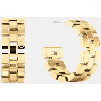 Pendientes eslabones dorados Calvin Klein