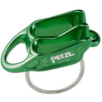 Petzl Reverso Belay Device w/ Reverse Mode, Green