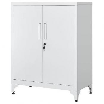 Multifuncional Archivador de Oficina con Cerradura, Gris