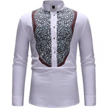 Vêtement Dashiki pour hommes, col Mandarin, style streetwear, taille XXL