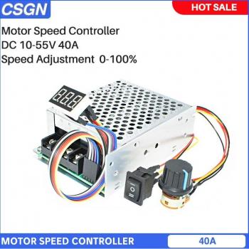 Digital Display PWM Speed Controller for DC Motors 10-55V 40A