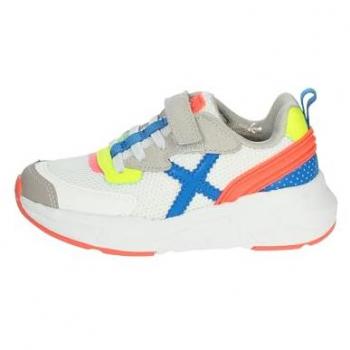 Sneaker Bianche Munich Mini Track Vco 85 per Bambino EU 33