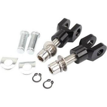39mm Black Foot Pegs Kit for Harley Softail FXST
