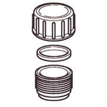 Geberit Connecteur fileté PE 360750161 DN 40 bouchon à vis