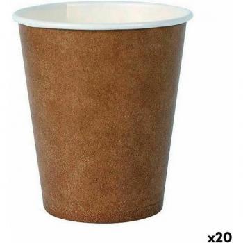 Vasos de Cartón Kraft Algon 30 Piezas 250 ml