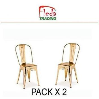 Sedie ORO Tòlix Metallo Design Industriale (Pack 2)