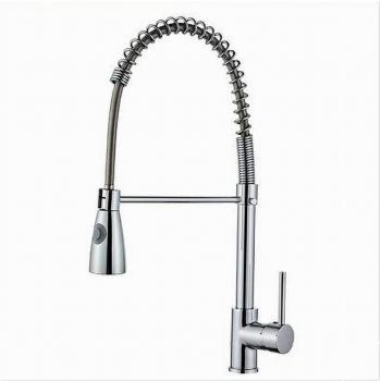 Grifo Traesio 87464: Lata Alta con Ducha, Resorte y Cañón para Cocina