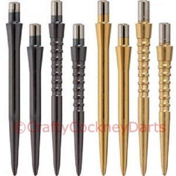 Dart Points TARGET PRECISION STORM Spare/Replacement (Black Ridged 26mm, Three Sets)