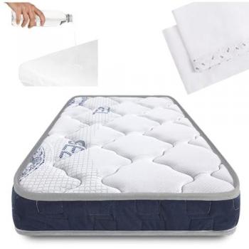 Symphony Infantil: Colchón 120x60cm con Protector y Textil, Certificado Oeko‑Tex y CertiPur