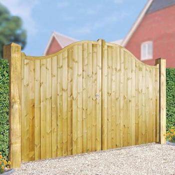Redwood Double Top Gate – Drayton Series, 2400 × 1800 mm