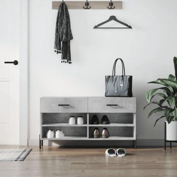 Banco de Madera y Hormigón Gris 102x35x55 cm (Maison Exclusive)