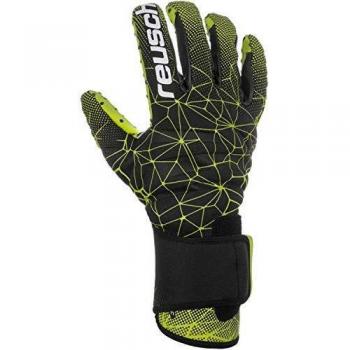 Reusch Herren Speed Bump G3 Torwarthandschuhe – Schwarz mit Lime Grün – Größe 10