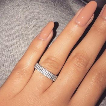 Huitan – Anneau de mariage en Zircon cubique