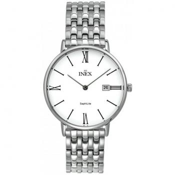 Inex Men's Gold/White Stainless Steel Watch