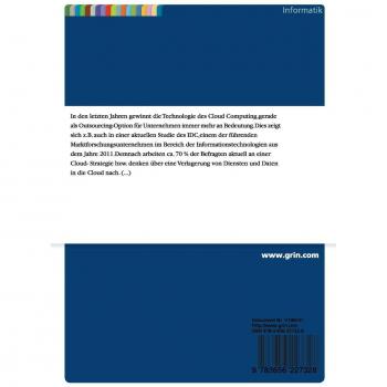 Risikoanalyse von cloudbasierten Diensten zur Auslagerung von Unternehmensdaten im Segment der KMUs