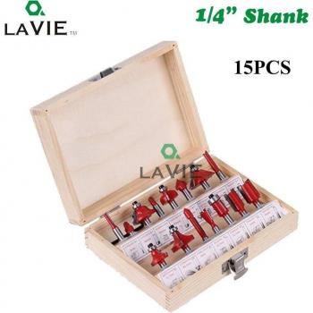 Herramienta DIY LAVIE 12‑Puntos: Router y Fresadora de Madera con Carburo