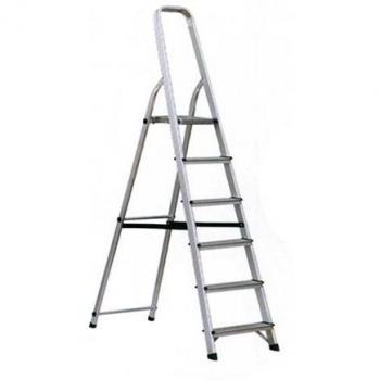 Escalera de aluminio 6 peldaños para el hogar